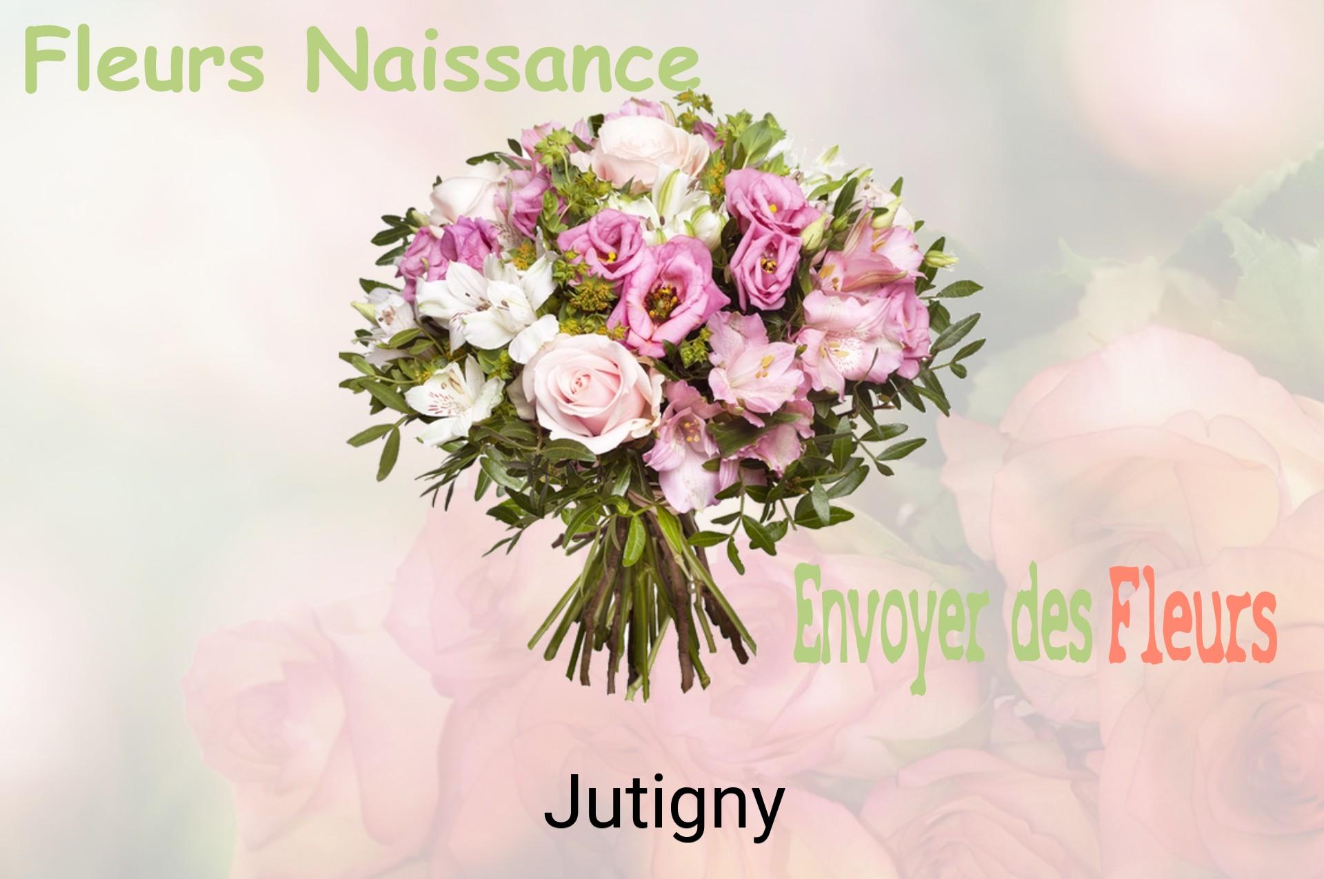Bouquet de fleurs de naissance livré à Jutigny